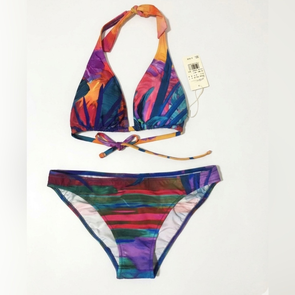 Gottex Bikini Multicolored 2 Pcs Set Bikini Bottom and Top Size 8 NWT